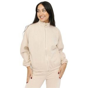 Smash + Tess Jordan Bomber Jacket Athletic Jacket Zip Up Sweatshirt Womens M